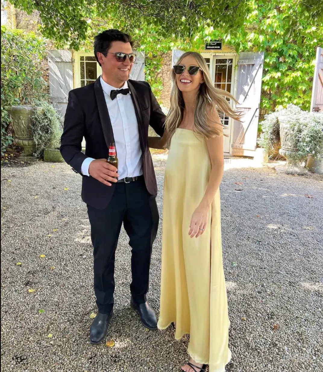 Delfina Gown Yellow size 10 - Image 3