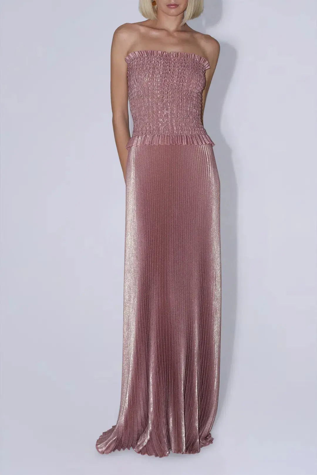 Maya Gown / Rose Quartz Shimmer / Size 10 - Image 1