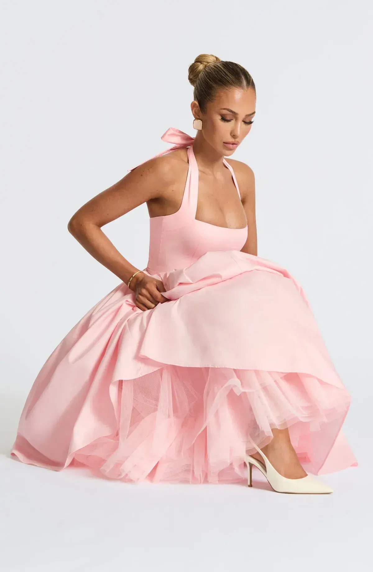 Babyboo Cressida Midi Dress Blush Size 8 - Image 3