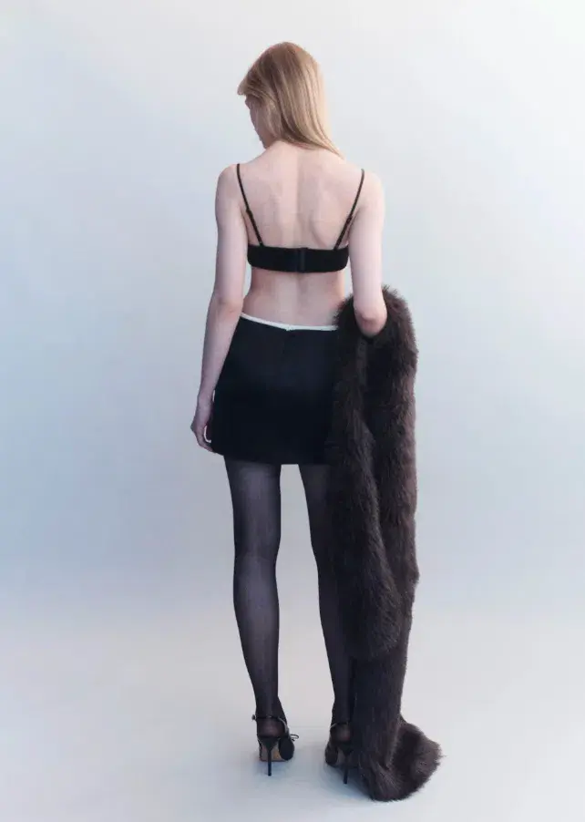 Courtney Zheng Irena Wool Silk Duchesse Mini Skirt - Image 4