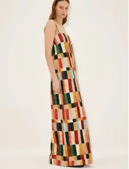 Alemais Moroccan Marjorelle Midi Dress Multi Print Size 6 for rent on The Volte - image 2