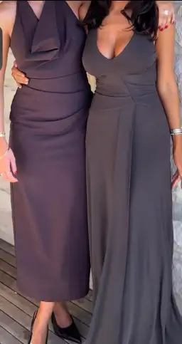 Bec and Bridge Greta Racerback Gown in Dark Chocolate Brown in Size 6 / xs au for rent on The Volte - image 1