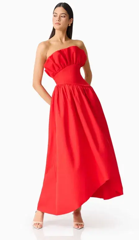 Elliatt Laurel Sleeveless Maxi Dress In Red size S (AU8) for rent on The Volte - main image