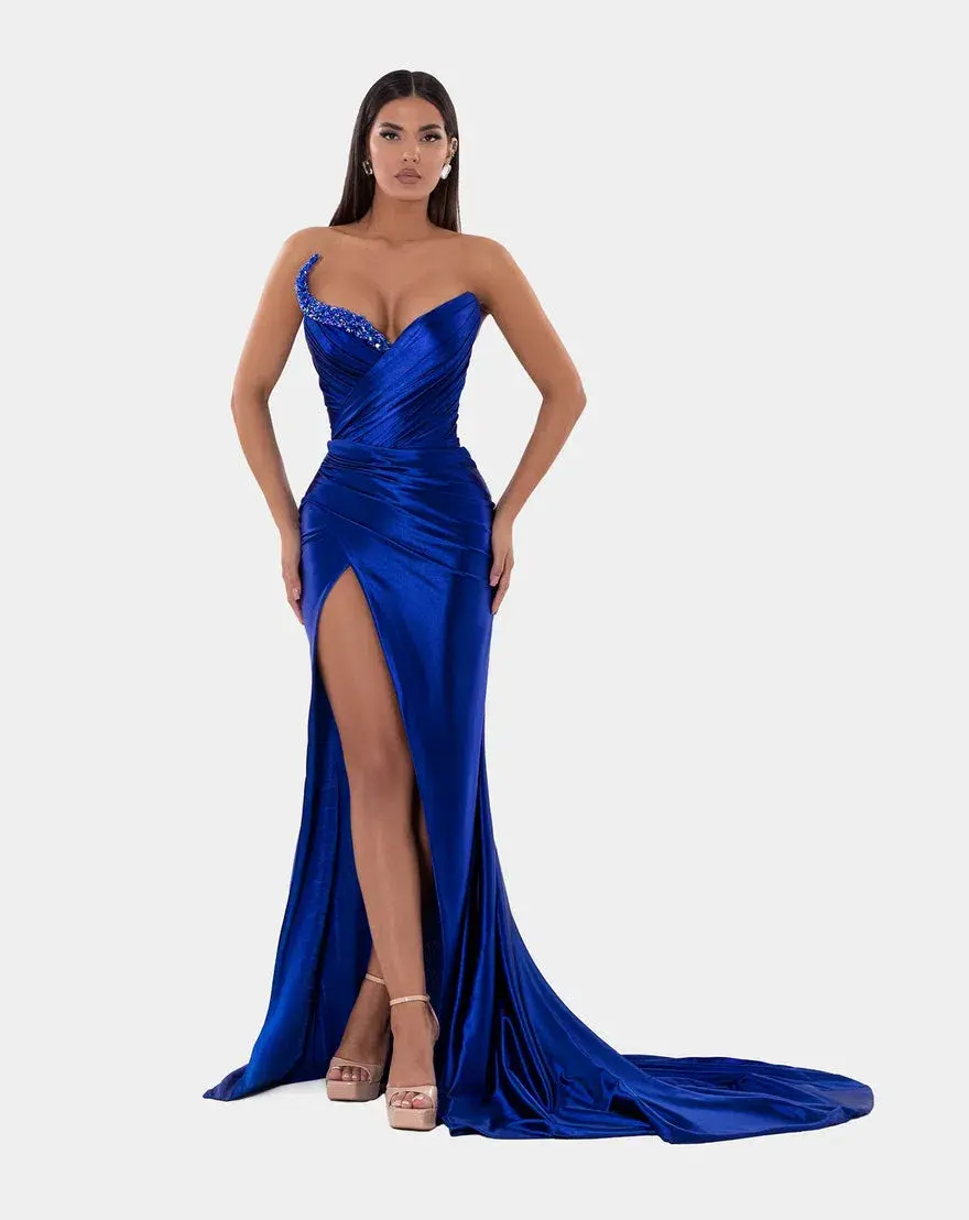 Albina Dyla Royal Blue Dress - Image 1