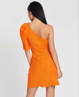 By Johnny Shell Shoulder Sleeve Mini Dress for rent on The Volte - image 2