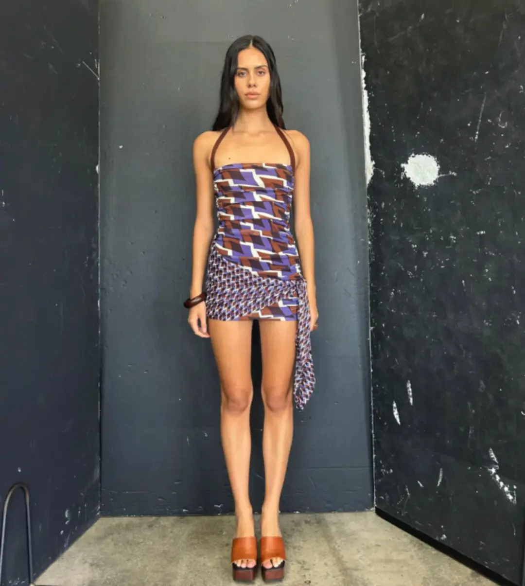 BENNI Marnie Mini Dress Size 8 for rent on The Volte - main image