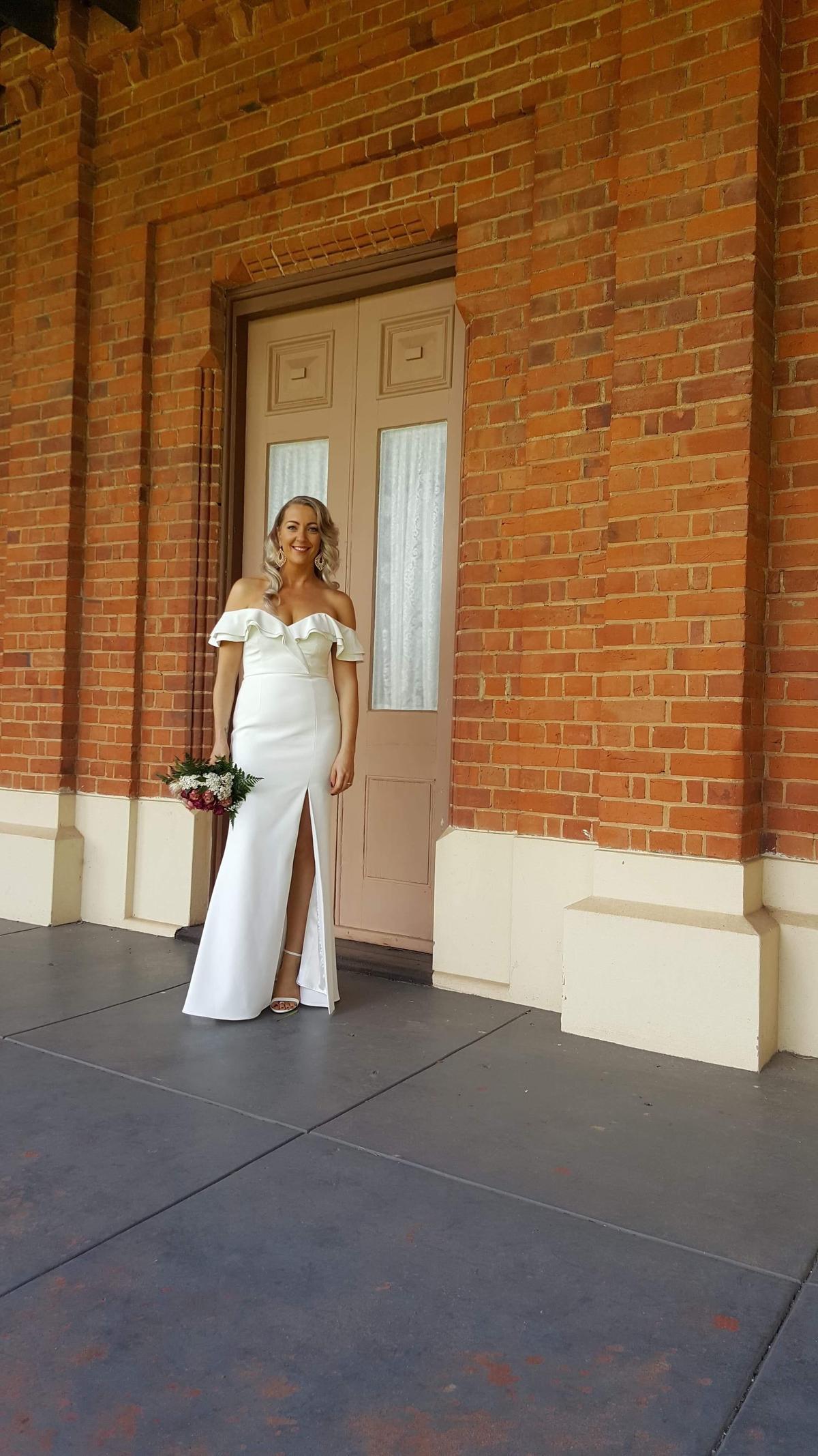 Sheike white maxi dress size 10 - Image 1