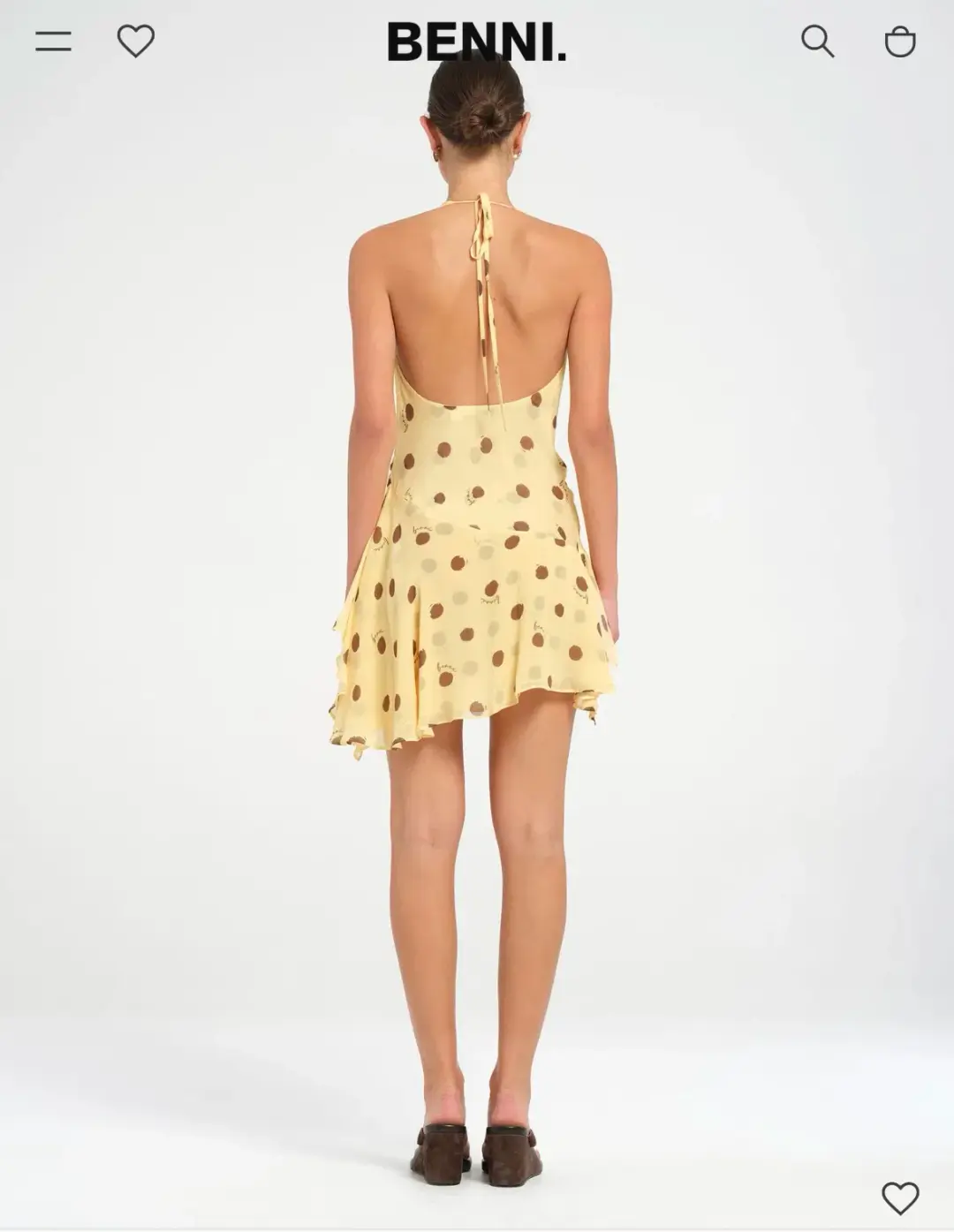 BENNI HARLOW HALTER MINI DRESS for rent on The Volte - main image
