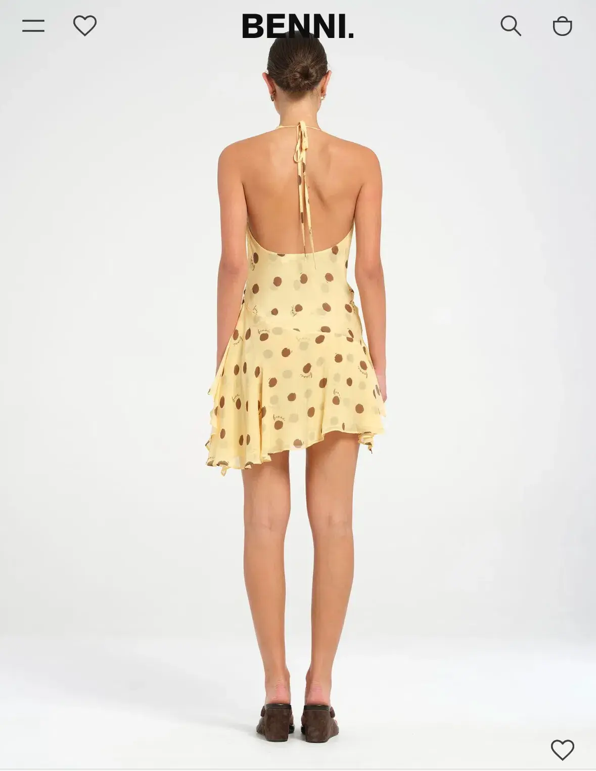 BENNI HARLOW HALTER MINI DRESS - Image 3