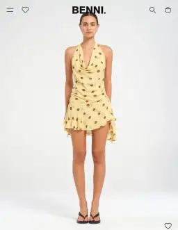 BENNI HARLOW HALTER MINI DRESS for rent on The Volte - image 1