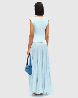 Acler Cornmore Midi Dress in Blue Size 6 for rent on The Volte - image 2