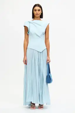 Acler Cornmore Midi Dress in Blue Size 14 for rent on The Volte - image 1