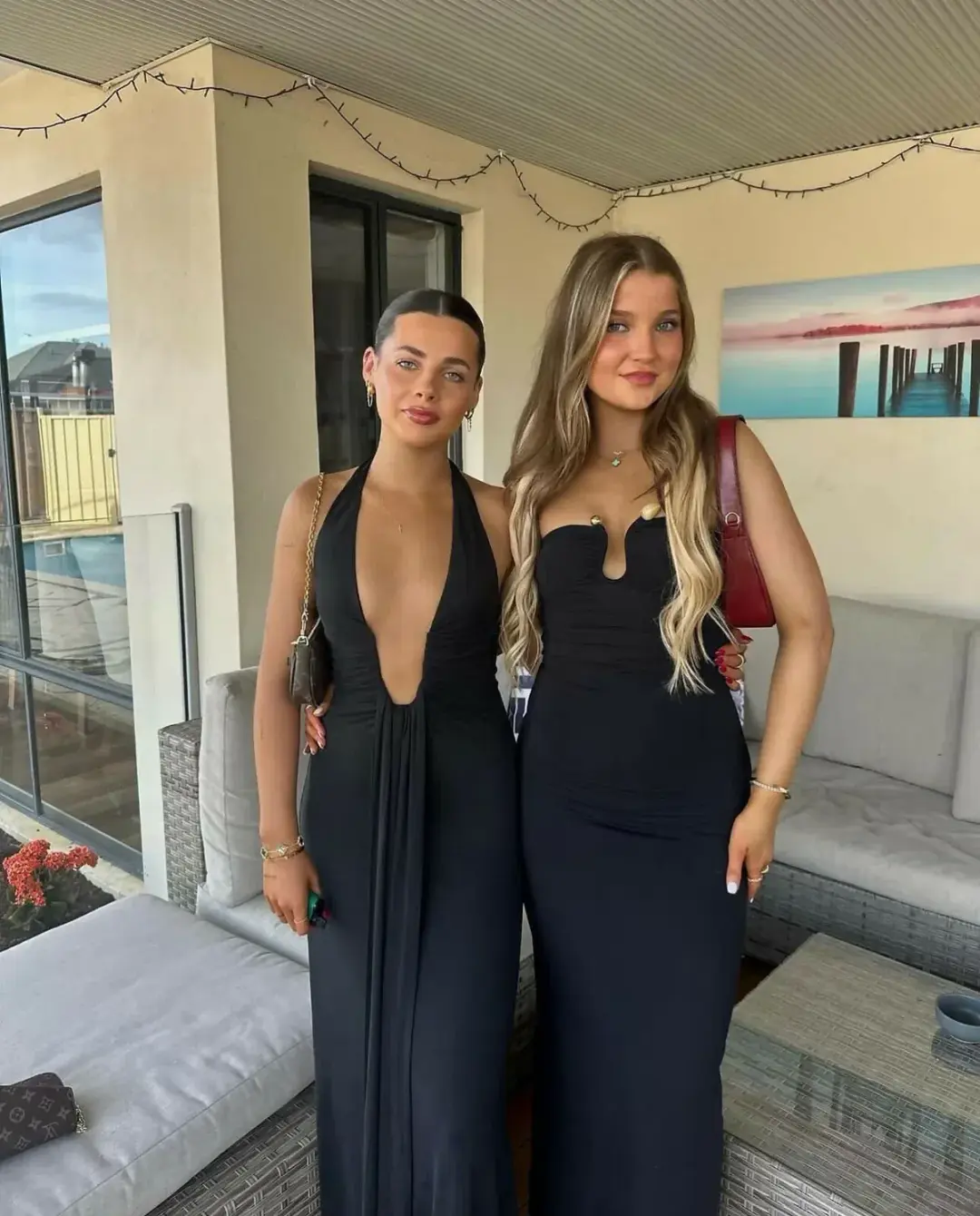 MISHA Jennifer Cupro Maxi Dress in Black Size Small / 8 AU for rent on The Volte - main image