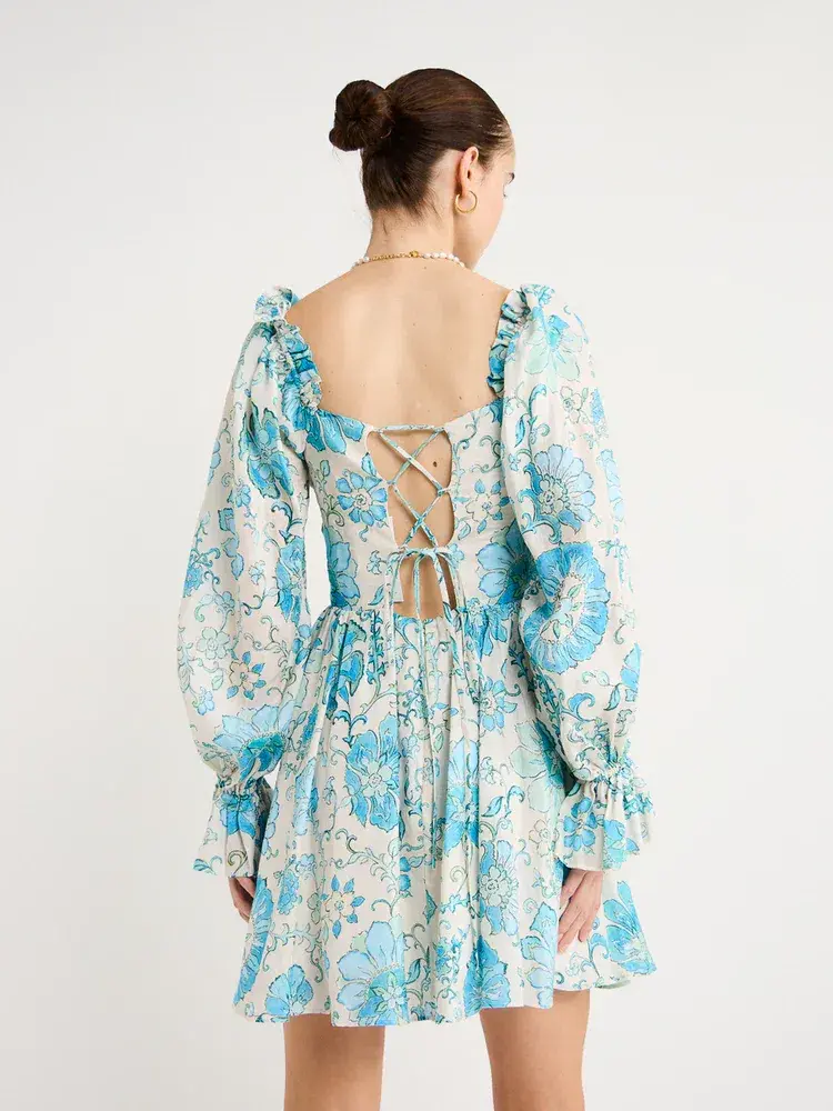 Kate Ford Nemea Tie Back Dress In Multi Size L/3 for rent on The Volte - main image