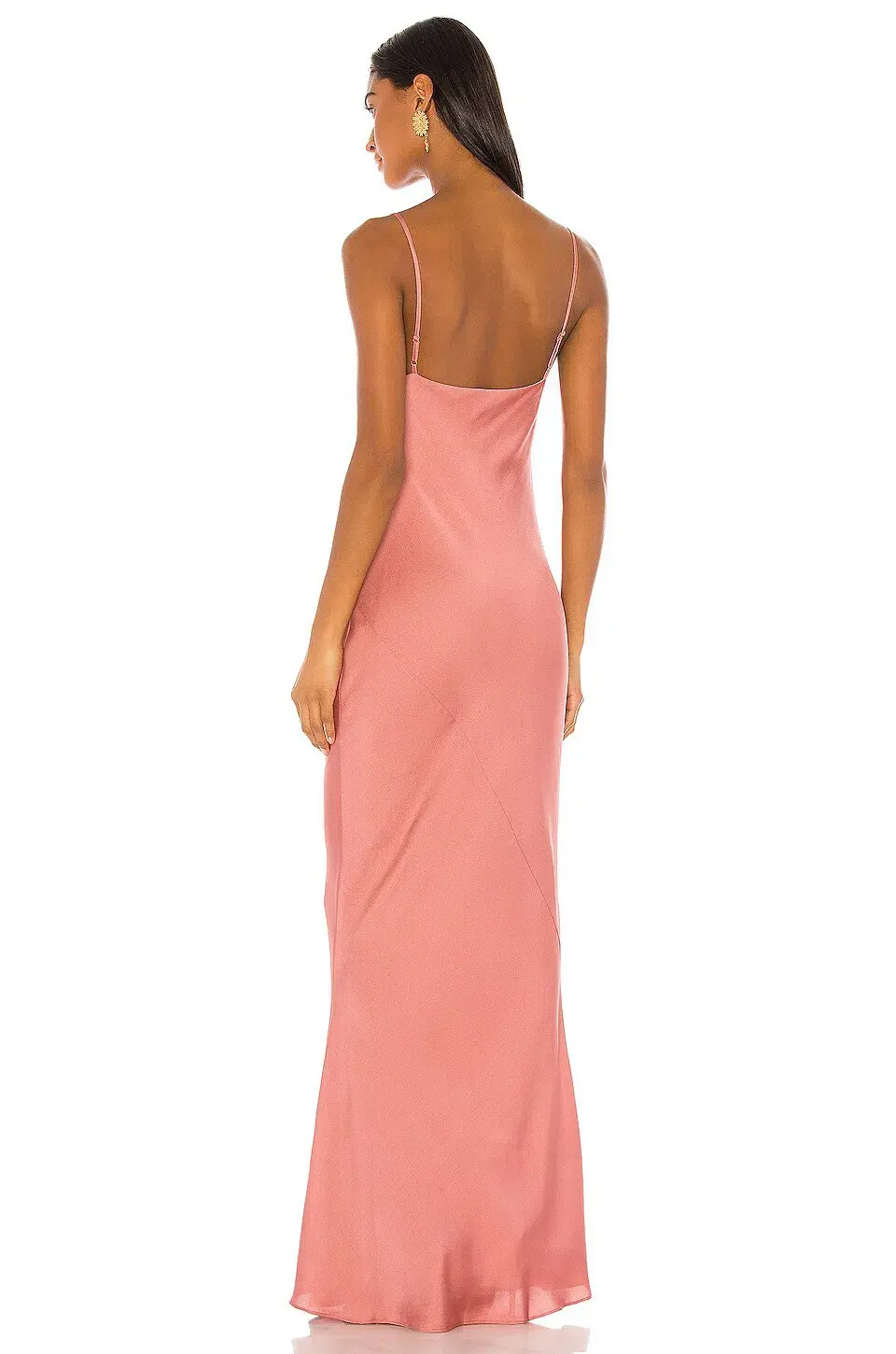 Shona Joy Luxe Bias Cowl Slip Dress in Rosé Size 12 for rent on The Volte - main image