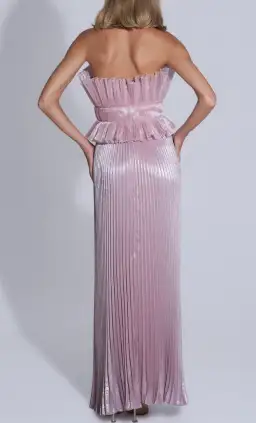 Lideé Masquerade Gown in Dusty Shimmer - Size 8 for rent on The Volte - image 3