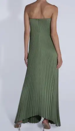 Lidee Black Tie Gown in Moss Size 8 for rent on The Volte - image 2