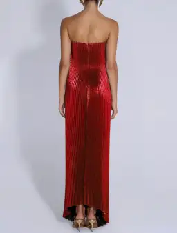Lidee Black Tie Gown Scarlet Glitter Red Size 12 for rent on The Volte - image 3
