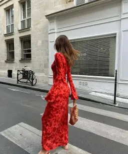 Realisation Par The Gia Maxi Dress in Havana Red Size 10 for rent on The Volte - image 2