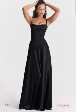 House of CB ANABELLA Black Maxi Dress for rent on The Volte - image 1