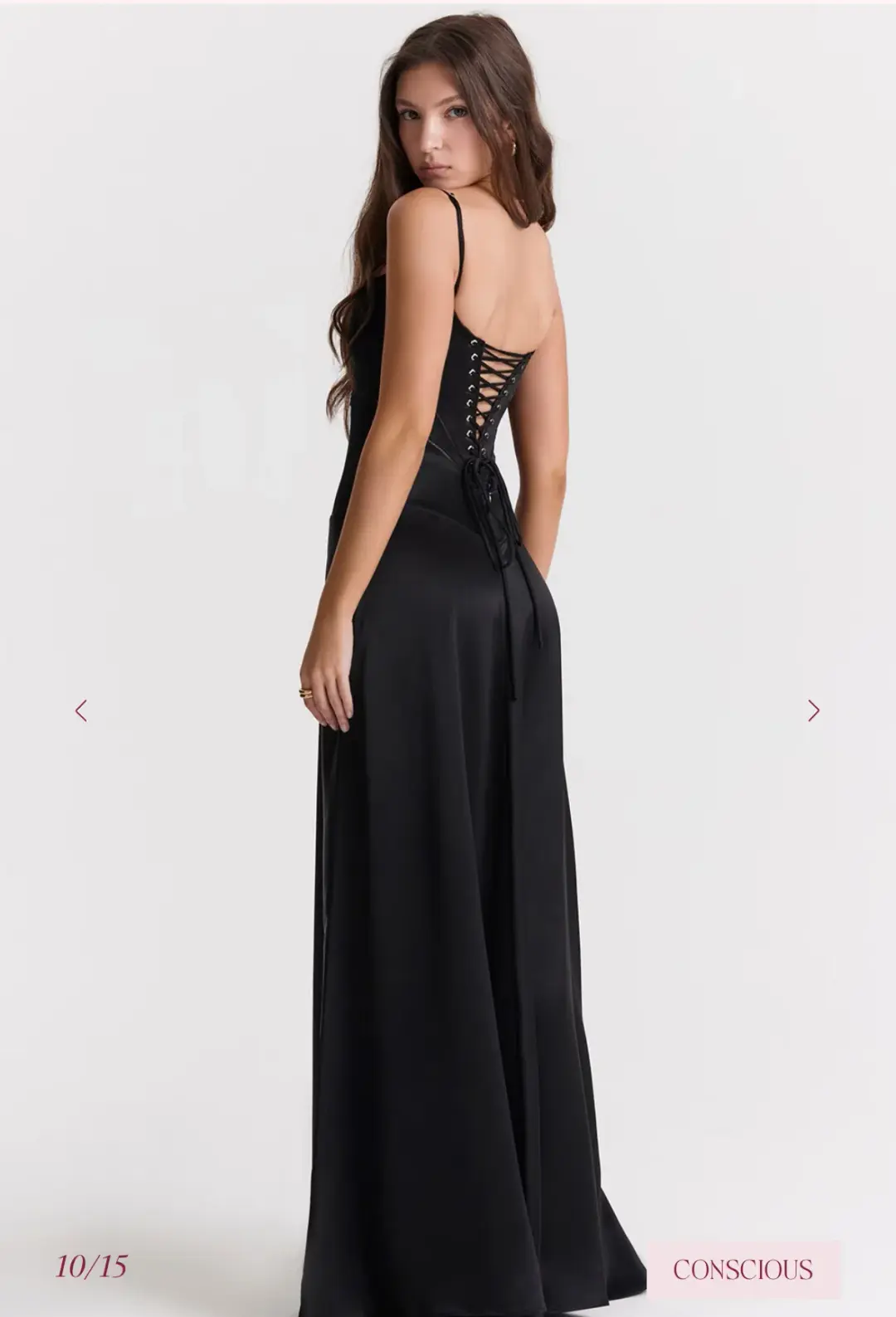 House of CB ANABELLA Black Maxi Dress for rent on The Volte - main image