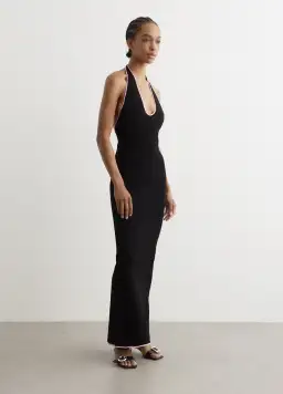 PARIS GEORGIA Black India Maxi Dress In Black/ Pink for rent on The Volte - image 2