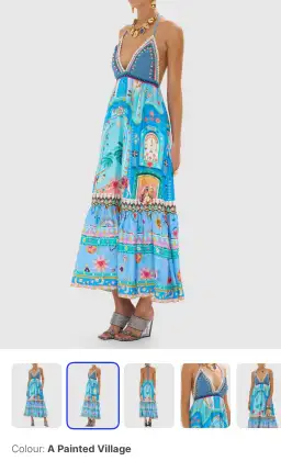 Camilla long dress with crochet bra, size S for rent on The Volte - image 2