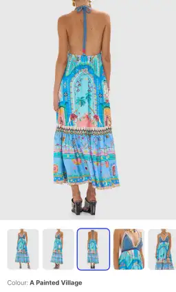 Camilla long dress with crochet bra, size S for rent on The Volte - image 3