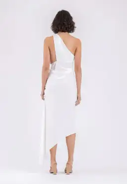 One Fell Swoop Temptation Dress in Runway White Matte - Size 8 for rent on The Volte - image 3