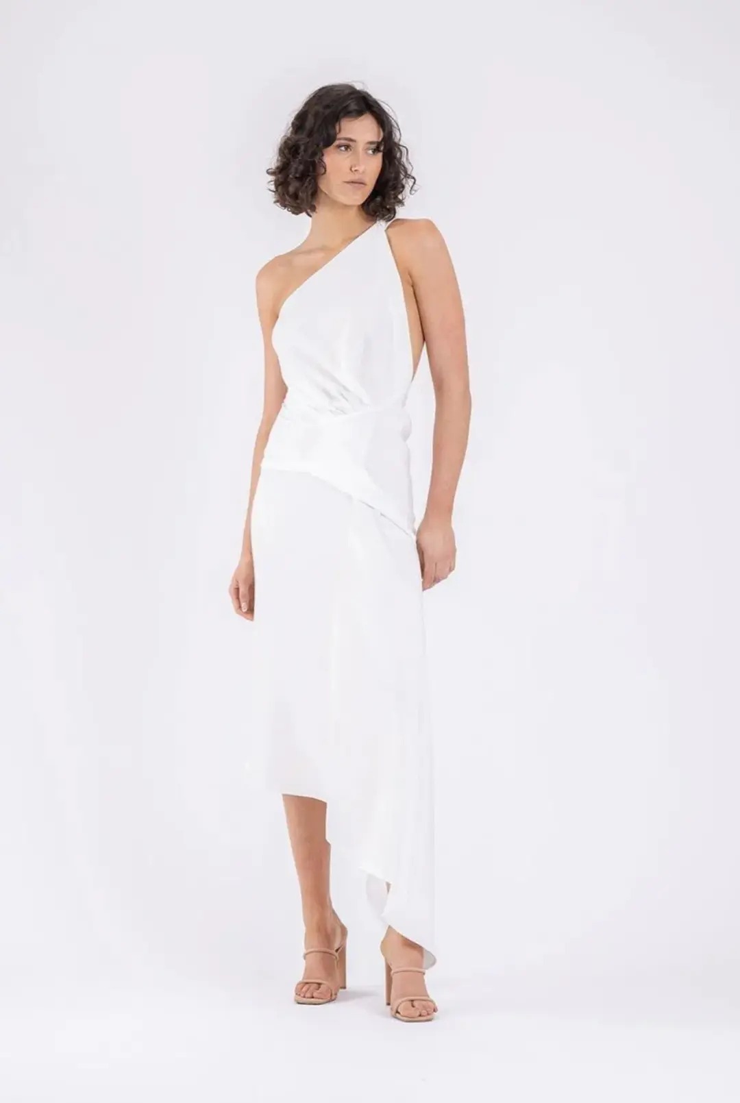 One Fell Swoop Temptation Dress in Runway White Matte - Size 8 for rent on The Volte - main image