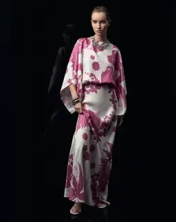 Silk Twill Sefton Slip Dress Pink for rent on The Volte - image 1