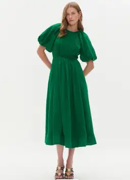 Aje Alma Midi Dress GREEN SAPPHIRE 8 for rent on The Volte - image 1