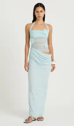 Benni Florence Maxi Dress in Fresh Mint Blue AU 6 for rent on The Volte - image 4