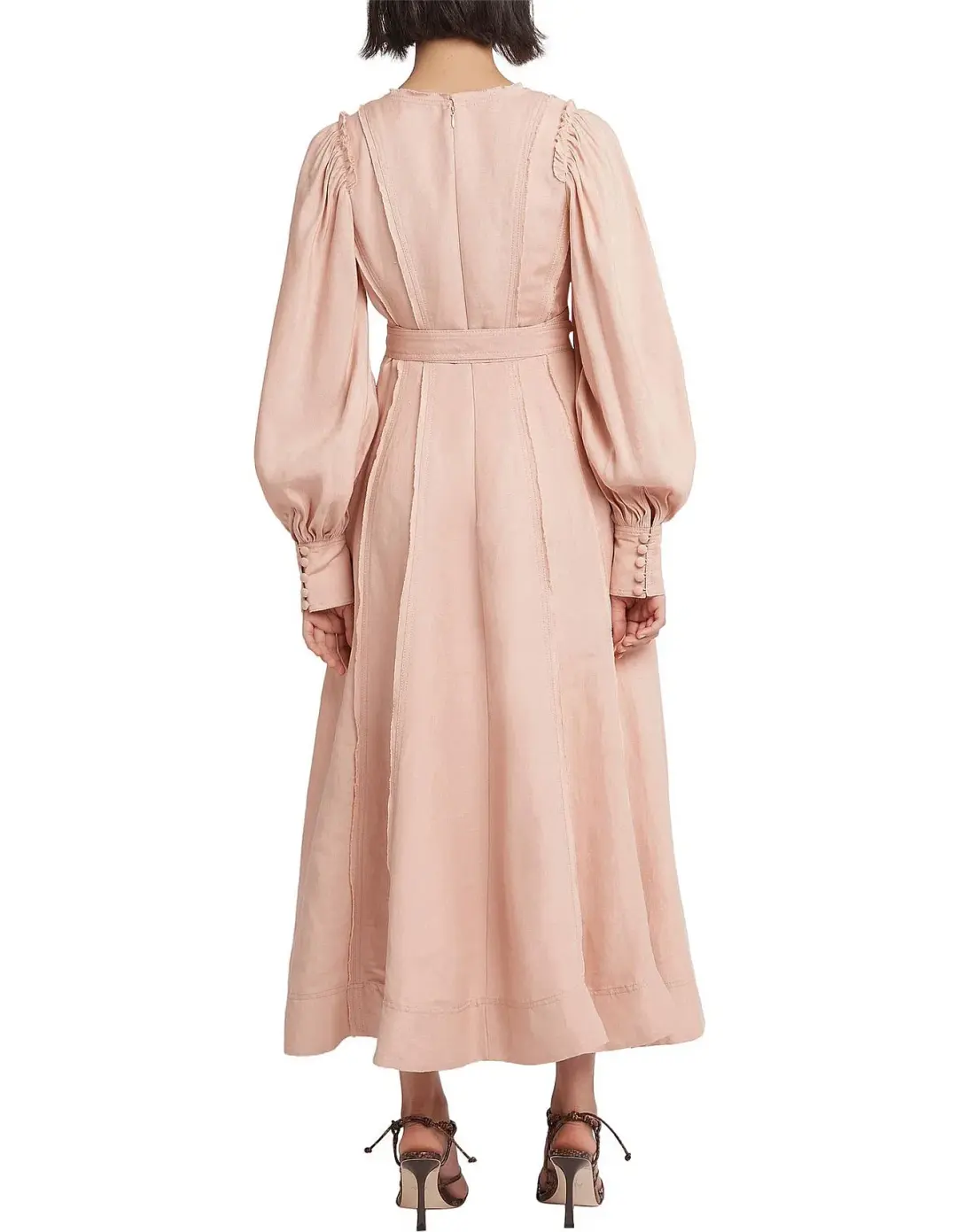 Aje Aurora midi dress - blush for rent on The Volte - main image