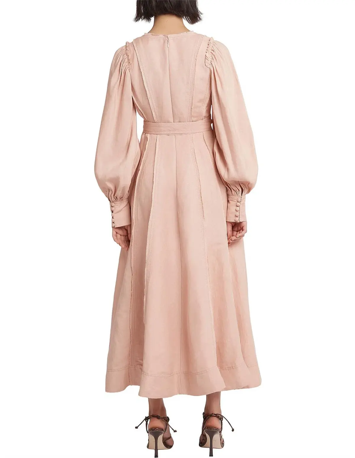 Aje Aurora midi dress - blush - Image 2
