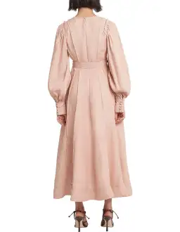 Aje Aurora midi dress - blush for rent on The Volte - image 2