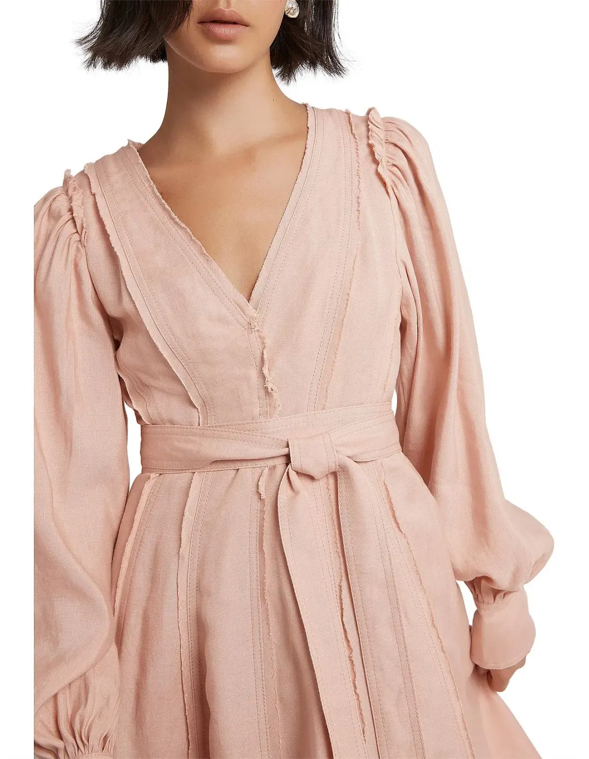 Aje Aurora midi dress - blush - Image 3