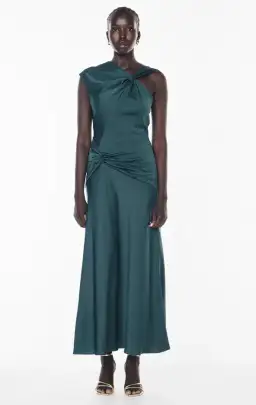 Manning Cartell Your Song Drape Dress Teal Size 10 for rent on The Volte - image 1