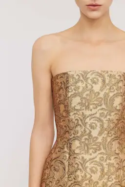 Brocade Dress Gold for rent on The Volte - image 4