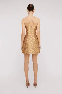 Brocade Dress Gold for rent on The Volte - image 2