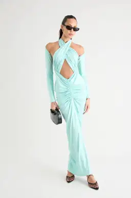 Pfeiffer Victoria maxi dress aqua size 12 L for rent on The Volte - image 1