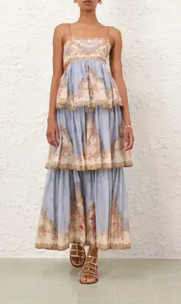 Zimmermann Daylight Tiered Maxi Dress in size 2 (AU8-10) for rent on The Volte - image 1