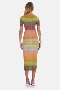 Zimmermann Brightside Knit Shirtdress in Sunset Ombre size 8/10 for rent on The Volte - image 2