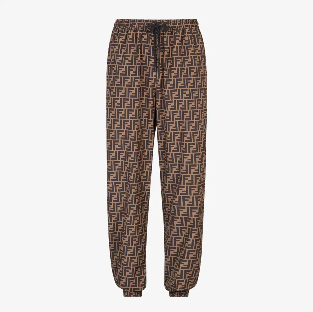 Brown Nylon Trousers for rent on The Volte - main image