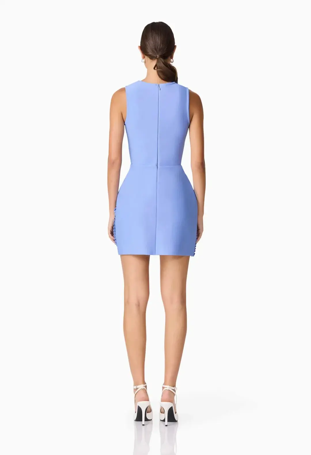 Elliatt Sonya Tulip Mini Dress Blue Size Small for rent on The Volte - main image