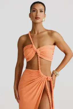 Zamara Papaya Dress for rent on The Volte - image 3