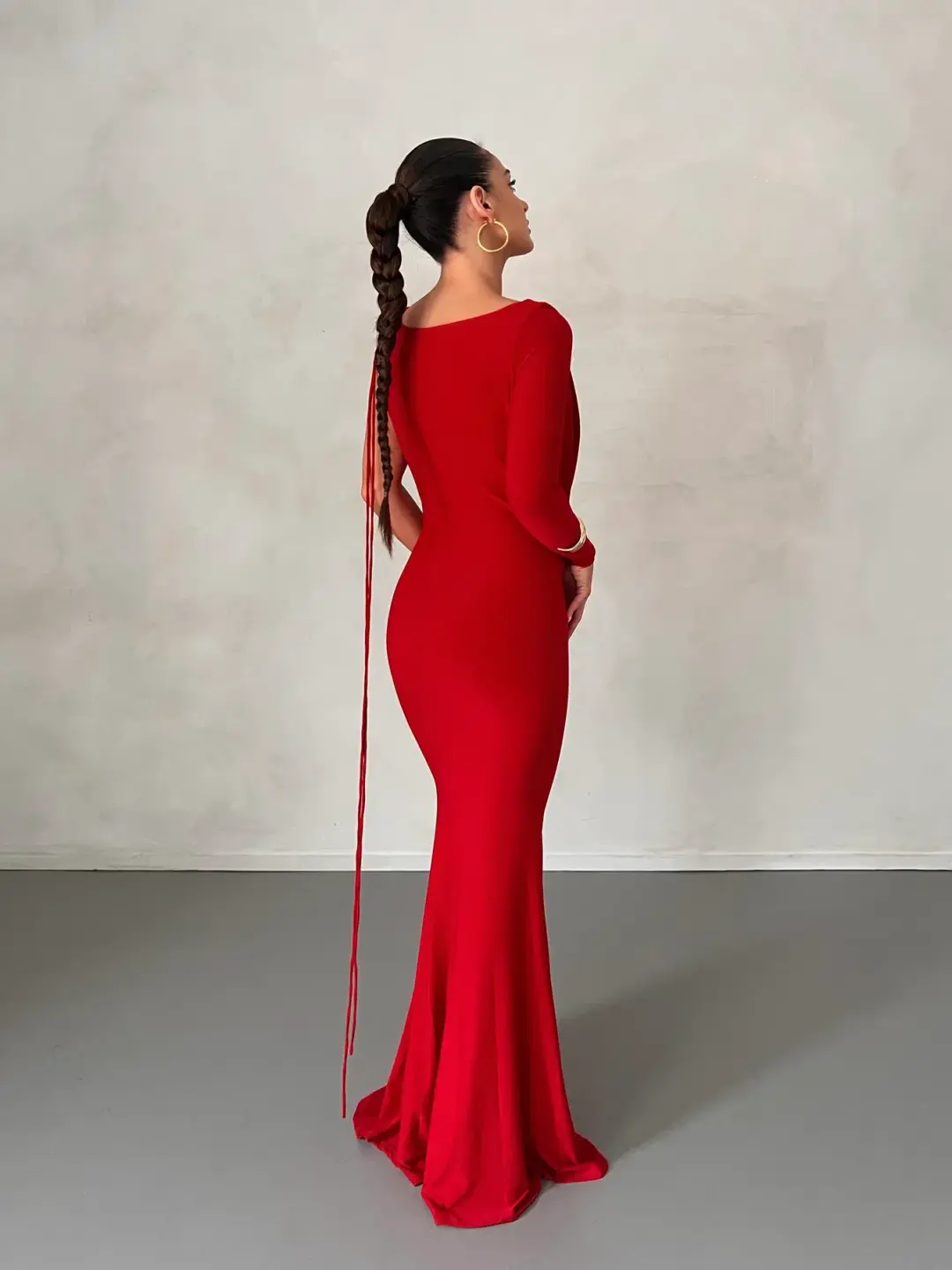 Emilia Red Dress for rent on The Volte - main image