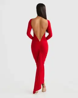 Camila Red Dress for rent on The Volte - image 3