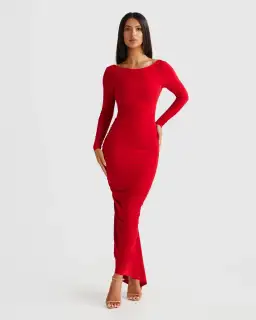 Camila Red Dress for rent on The Volte - image 1