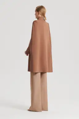 Crepe Knit Cape Spice for rent on The Volte - image 2